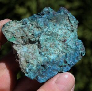 Brochantit mit Chrysokoll von Chile