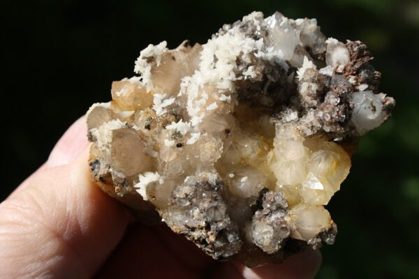 Calcit, Siderit, Kupferkies, Quarz Freiberg – Bild 4