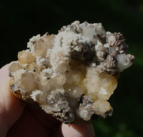 Calcit, Siderit, Kupferkies, Quarz Freiberg – Bild 3